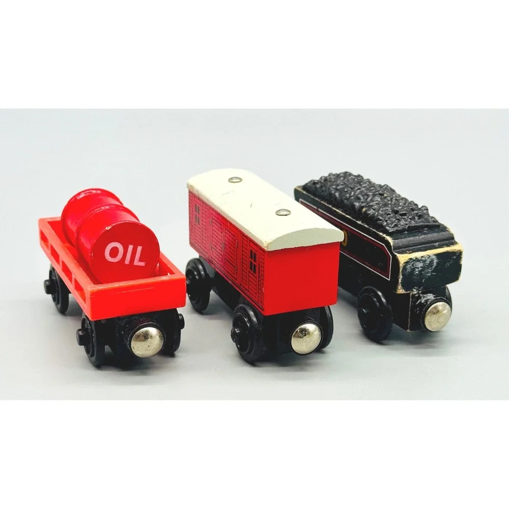 Thomas Friends Wooden Train Birthday Thomas Percy Wilbert Hugh Douglas Lot of 7